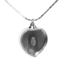 Glasherzanhänger (ohne Kette)